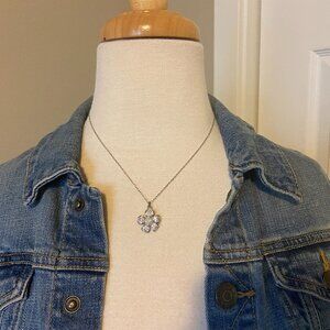 Lia Sophia Flower Rhinestone Necklace